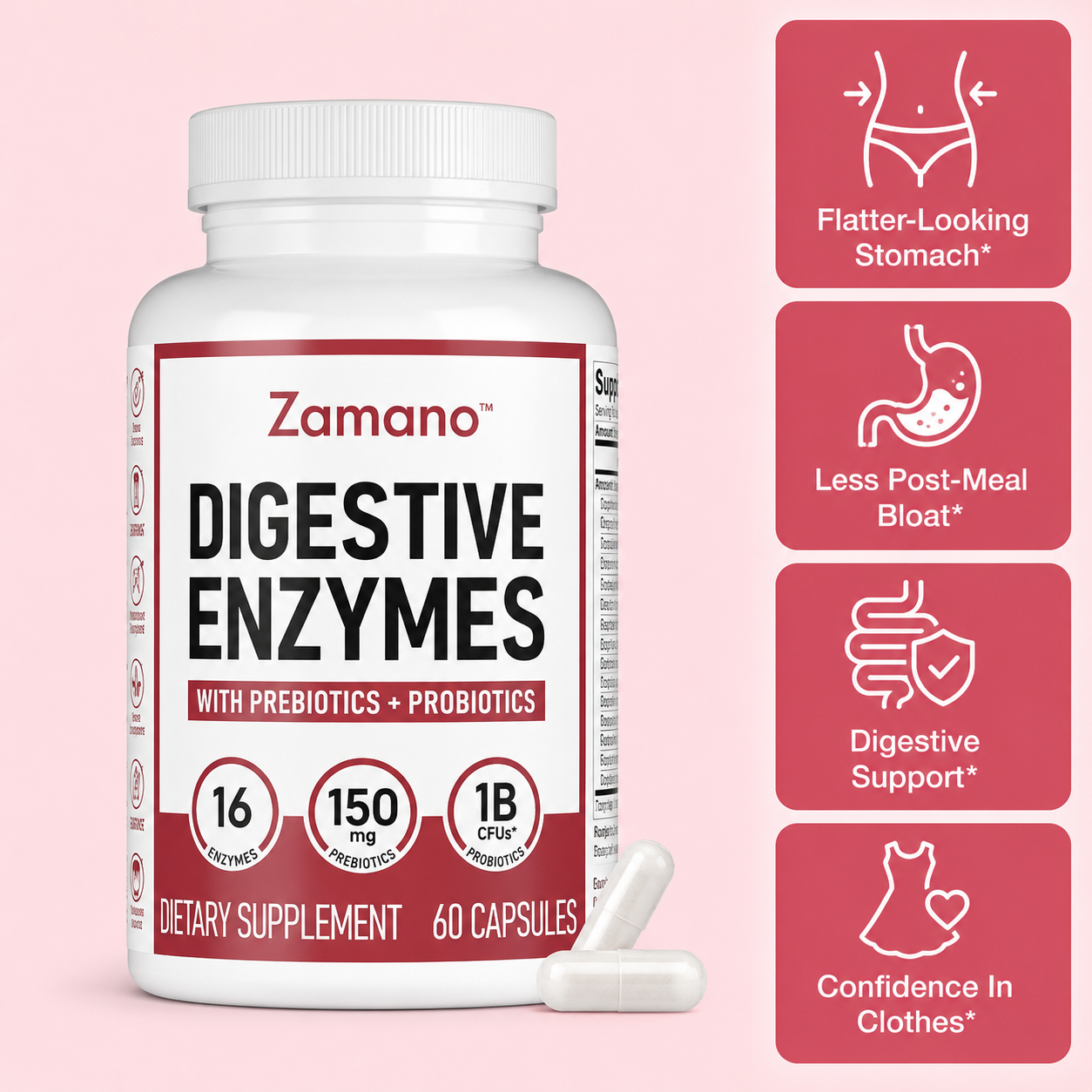 Zamano™ Dual Action Digestion Enzymes
