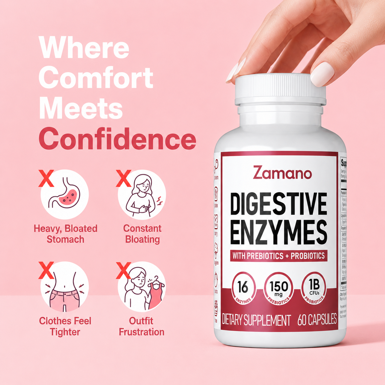 Zamano™ Dual Action Digestion Enzymes